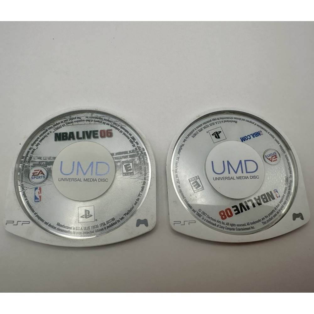 NBA Live 06 08 Sony Playstation PSP Games LOT UMD Discs Bundle